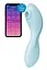 Вакуумний стимулятор клітора з вібрацією Satisfyer Curvy Trinity 5+ блакитний - мініатюра 2