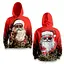Худі спортивне з 3D принтом Santa Party Vibes 31504 M - мініатюра 1