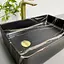 Умивальник VBI Velletri black stone matt накладний VBI-015902, Чорний матовий - мініатюра 4