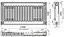 Радіатор сталевий панельний Kalite 11 бок 500x1300 000024133, Білий - мініатюра 2