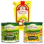 Набір: горошок зелений Щедра нива Преміум консервований 420 г + кукурудза цукрова консервована Щедра нива Суперсолодка 340 г + майонез Королівський смак Королевский 67% 300 г - мініатюра 1