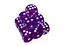 Настольная игра Games 7 Days Кубик D6 прозрачный с точками (пурпурный) , 1 шт. (g7dtransd6dotsdpurple) - миниатюра 1