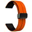 Силіконовий ремінець Classy для Smart Watch 20mm Orange / Black - мініатюра 2