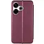 Чехол-книжка Epik кожаный Classy для Xiaomi Redmi 13 4G/Poco M6 4G Бордовый - миниатюра 3