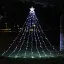 Гирлянда занавес огней со звездой рождественская елка Топпер 350 Leds Водопад Свет-закаленная фея огни Xmas - миниатюра 8