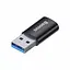 Адаптер Baseus Ingenuity Series Mini OTG Adaptor USB 3.1 to Type-C Black - мініатюра 2