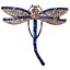 Брошь Стрекоза женская брошь-булавка (158511473) - миниатюра 1