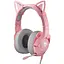 Накладні навушники Onikuma Gaming CAT with LED K9 7.1, USB, 2x3.5mm, 2.2m, pink - мініатюра 1