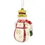 Елочное украшение "Снеговик с подарком" 7,6*7*13,4 см, YQ1409718 - миниатюра 2