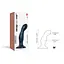 Фалоімітатор Strap-On-Me Dildo Plug Snaky M 15.3 см синій - мініатюра 5