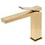 Змішувач для умивальника Rea Duet gold золотий низький REA-B4413 Золотий - мініатюра 3