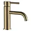 Змішувач для раковини VBI Milano brushed gold низький VBI-050100BG Золотий - мініатюра 1