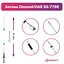 Антенна автомобильная Dimond HAR SG-7700 Dual band full set - миниатюра 2