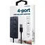 USB-Хаб Gembird 4 порти UHB-U3P1U2P3P-01, пластик, чорний (UHB-U3P1U2P3P-01) - мініатюра 5