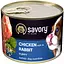 Вологий корм Savory для цуценят усіх порід з кроликом і куркою 200 г - мініатюра 1