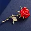 Брошь Роза красная (84946782) - миниатюра 5