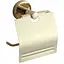 Держатель туалетной бумаги с крышкой VBI Venus gold VBI-040013GL Золотой - миниатюра 1
