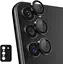 Захисне скло на камеру DK для Samsung Galaxy S23 FE S711 Metal Ring Eagle Eye 017287 black 2 шт. - мініатюра 3