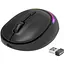 Миша Real-El RM-440W Rechargeable Wireless чорний бездротова Type-C BT RGB оптична 1600 dpi 3 кнопки - мініатюра 1
