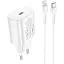 Набір блок і кабель Hoco Type-C to Lightning Jetta N22 25 W білий 6931474760074 - мініатюра 1