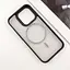 Чохол TPU+PC Blueo Skin Friendly Frosted with MagSafe для Apple iPhone 16 Pro Max 6.9" Чорний/Белое кольцо - мініатюра 3