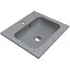 Умивальник Miraggio Della 500 mirastone gray 0000985, Сірий - мініатюра 1