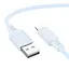 Дата кабель Borofone BX115 Lotto USB to Lightning 2.4A (1m) Blue - мініатюра 3