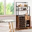 Стеллаж винный Costway Vinoteca кухонный шкаф в стиле Loft - миниатюра 4