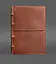 Шкіряний блокнот на кільцях (софт-бук А4, А5) 9.0 в м'якій світло-коричневій обкладинці - мініатюра 1