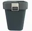Мусорное ведро Motek на 8 л с поворотной крышкой 22.5х22.5х30 см Антрацит (COB-410)  - миниатюра 2