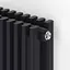Радіатор дизайнерський Ideale Giulia 12 8/1800/224 чорний, Чорний - мініатюра 2