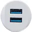 Автомобільний зарядний пристрій Inkax CC-12 2USB 2.1A microUSB White (av087-hbr) - мініатюра 4