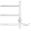 Электрический полотенцесушитель Laris Зебра Альфа ЧФ8 400x800 Э правый R3 77700072, Белый, Правое, Электронный - миниатюра 5