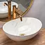Умивальник Rea Sofia calala marmur накладний REA-U6598, Білий - мініатюра 4