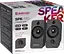 Колонки Defender SPK - 190 Black 8 Вт 3.5 мм 2.0 живлення від USB, регулятор гучності, роз'єм для навушників та мікрофона (65190) - мініатюра 3