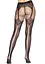 Колготки Leg Avenue Fishnet tights with back seam One size Black задний шов кружево сетка - миниатюра 2