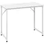 Компьютерный стол Costway Helena с металлическим каркасом белый - миниатюра 1