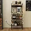 Стеллаж Costway Surette с местом для микроволновки и с двумя розетками в стиле Loft - миниатюра 3