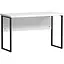 Стіл прямий лофт з екраном ОП-161 Orange-Line 1200х600х750 Чорний/Білий - мініатюра 1