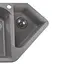 Гранитная мойка Globus Lux Garda серый камень 1000x500 мм А0005, Серый - миниатюра 3