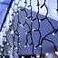 Наружная новогодняя гирлянда бахрома (черная проволока) Xmas W-2 10x0.6 м 200 LED Белый - миниатюра 1