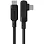 Кабель Acefast C5-03 USB-C to USB-C 100W right angled aluminum alloy 2 м чорний - мініатюра 1