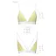 Спортивный топ с двойными бретелями Passion PS007 TOP yellow L - миниатюра 4
