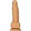 Фалоімітатор Addiction Dual Density Silicone Dildo Caramel 8″, присоска, діаметр 4,3 см, вібропуля - мініатюра 1