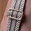 Компактна жіноча сумка через плече з екошкіри з акцентом на текстильну лямку Vintage 22778 коричнева - мініатюра 10