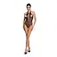 Бодистокинг с декольте Passion BS088 black имитация корсетной шнуровки One size - миниатюра 3