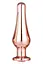 Анальна пробка Gleaming Love Gold Pleasure Plug M 11 см (рожевий) - мініатюра 1