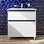 Тумба з умивальником AM.PM X-Joy підлогова 80 см 2 ящики білий M85-FSX0802-WC0802WG38 Білий - мініатюра 2