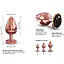 Анальна пробка з кристалом Dorcel Diamond Plug L 9.5 см (бронзовий) - мініатюра 6