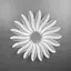 Потолочная белая LED люстра в виде цветка Ст. 3296/550 | Line F - миниатюра 2